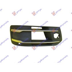 Grilë në parakolpin e përparmë (me hapje për sensor parkimi) për AUDI Q7 15-19 - OEM: 4M0807682T 4W3