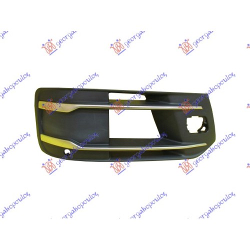 Grilë në parakolpin e përparmë (me hapje për sensor parkimi) për AUDI Q7 15-19 - OEM: 4M0807682T 4W3 Grilë në parakolpin e përparmë (me hapje për sensor parkimi) për AUDI Q7 15-19 - OEM: 4M0807682T 4W3