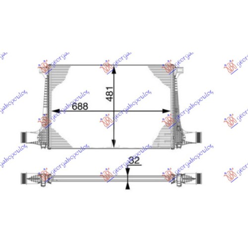 Interkuler 2.0 TFSi benzinë - 3.0 TDi dizel (690x480x32) për AUDI Q7 15-19 - OEM: 4M0145805C Interkuler 2.0 TFSi benzinë - 3.0 TDi dizel (690x480x32) për AUDI Q7 15-19 - OEM: 4M0145805C