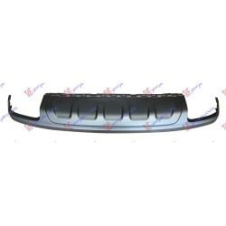 Spoiler i poshtëm në parakolpin e pasëm i argjendtë (me 2 hapje individuale për tubë shkarikimi) për AUDI Q7 15-19 - OEM: 4M0807434EKA8
