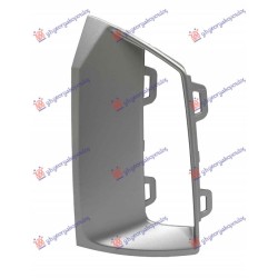 Grilë në parakolpin e përparmë (me hapje për drita të mjegullës) (e argjendtë) për AUDI Q7 19- - OEM: 4M0807697ATB2