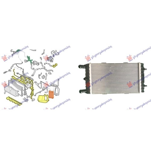 Radiator shtesë për motor 3.0 benzinë (250x150x60) për AUDI Q7 15-19 - OEM: 4M0121212D