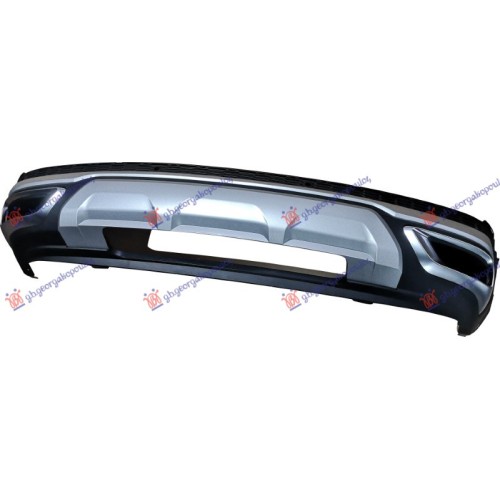 Spoiler i poshtëm në parakolpin e pasëm i argjendtë (S-LINE/SQ7) (me hapje për sensor parkimi) për AUDI Q7 19- - OEM: 4M0 807 434 R TB2 Spoiler i poshtëm në parakolpin e pasëm i argjendtë (S-LINE/SQ7) (me hapje për sensor parkimi) për AUDI Q7 19- - OEM: 4M0 807 434 R TB2