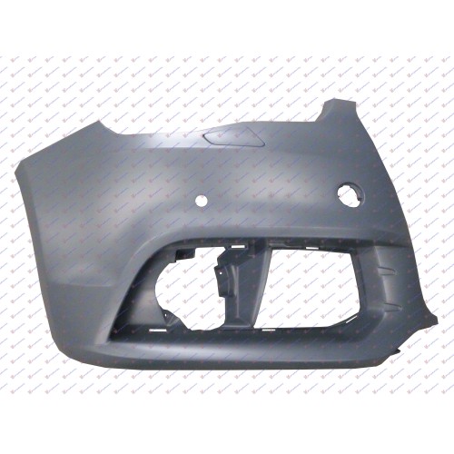 Parakolp këndori i përparmë (gati për ngjyrosje) (me hapje për sensorë parkimi) + spërkatëse) për AUDI A1 10-14 - OEM: 8X0807066CGRU