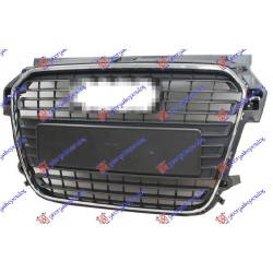 Maskë pvc/grilë (me kornizë krom) për AUDI A1 10-14 - OEM: 8X08536511QP