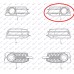Grilë në parakolpin e përparmë (me hapje për drita të mjegullës) me shirit kromi për AUDI A1 10-14 - OEM: 8X0807681A 01C Grilë në parakolpin e përparmë (me hapje për drita të mjegullës) me shirit kromi për AUDI A1 10-14 - OEM: 8X0807681A 01C