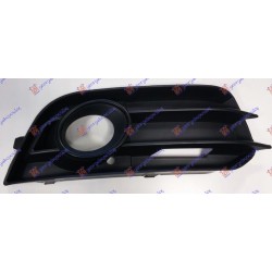 Grilë në parakolpin e përparmë (me hapje për drita të mjegullës) kornizë e zezë për AUDI A1 10-14 - OEM: 8X0807682AZDE