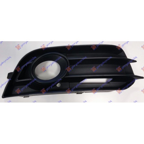 Grilë në parakolpin e përparmë (me hapje për drita të mjegullës) kornizë e zezë për AUDI A1 10-14 - OEM: 8X0807682AZDE Grilë në parakolpin e përparmë (me hapje për drita të mjegullës) kornizë e zezë për AUDI A1 10-14 - OEM: 8X0807682AZDE