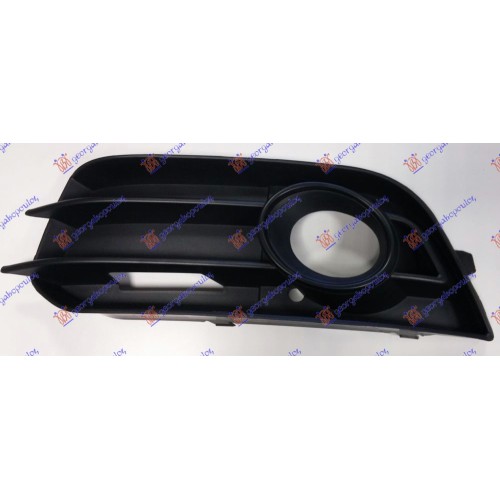 Grilë në parakolpin e përparmë (me hapje për drita të mjegullës) kornizë e zezë për AUDI A1 10-14 - OEM: 8X0807681AZDE Grilë në parakolpin e përparmë (me hapje për drita të mjegullës) kornizë e zezë për AUDI A1 10-14 - OEM: 8X0807681AZDE