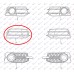 Grilë në parakolpin e përparmë (pa drita të mjegullës) për AUDI A1 10-14 - OEM: 8X080768201C Grilë në parakolpin e përparmë (pa drita të mjegullës) për AUDI A1 10-14 - OEM: 8X080768201C