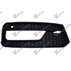 Grilë në parakolpin e përparmë (me dritа të mjegullës + hapje për sensor) për AUDI A1 14-18 - OEM: 8XA807682C9B9