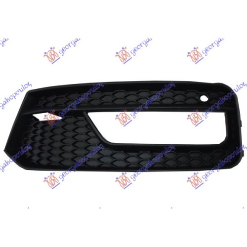 Grilë në parakolpin e përparmë (me dritа të mjegullës + hapje për sensor) për AUDI A1 14-18 - OEM: 8XA807681C9B9 Grilë në parakolpin e përparmë (me dritа të mjegullës + hapje për sensor) për AUDI A1 14-18 - OEM: 8XA807681C9B9