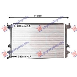 Radiator shtesë për motor 1.0TSI-1.5TSI benzinë (marsh manual/automatik) (623x411) për AUDI A1 18- - OEM: 2Q0121253D Radiator shtesë për motor 1.0TSI-1.5TSI benzinë (marsh manual/automatik) (623x411) për AUDI A1 18- - OEM: 2Q0121253D