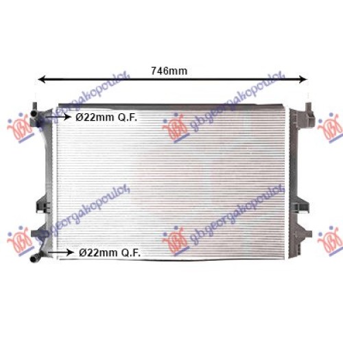 Radiator shtesë për motor 1.0TSI-1.5TSI benzinë (marsh manual/automatik) (623x411) për AUDI A1 18- - OEM: 2Q0121253D Radiator shtesë për motor 1.0TSI-1.5TSI benzinë (marsh manual/automatik) (623x411) për AUDI A1 18- - OEM: 2Q0121253D