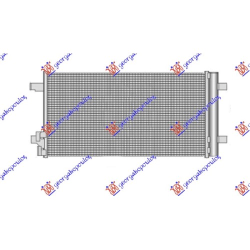 Radiator i kondicionerit 2.0 TFSI benzinë (606x308x12) për AUDI A1 18- - OEM: 2Q0816411A