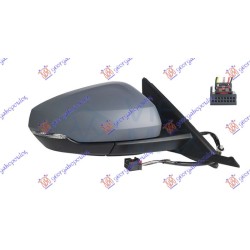 Pasqyrë elektrike me ngrohje (gati për ngjyrosje) (me drita pulsuese) (А cilësi) 6 pinë (xham asferik) për AUDI A1 18- - OEM: 82B857410A9B9