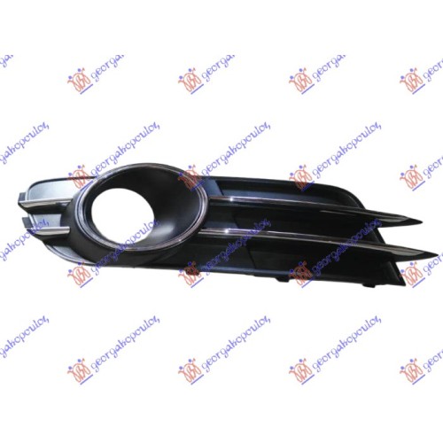 Grilë në parakolpin e përparmë (me kornizë kromi + 2 Shirit a kromi) (me hapje për tempomat) për AUDI A6 10-14 - OEM: 4G0807682B9B9 Grilë në parakolpin e përparmë (me kornizë kromi + 2 Shirit a kromi) (me hapje për tempomat) për AUDI A6 10-14 - OEM: 4G0807682B9B9