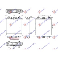 Radiator shtesë për motor 3,0 - S7 4,0 TFSI benzinë (marsh automatik) (195x190) për AUDI A6 10-14 - OEM: 4G0121212