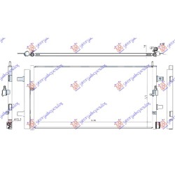 Radiator i kondicionerit 2.0 TFSi hibrid (636x325) për AUDI A6 10-14 - OEM: 8R0260401D