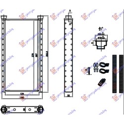 Ngrohës kabine (BR) (135x280x26) për AUDI A6 10-14 - OEM: 4H0898037