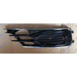 Grilë në parakolpin e përparmë (ngjyrë e zezë exclusive) me shirit kromi për AUDI A6 14-18 - OEM: 4G0807648T94 Grilë në parakolpin e përparmë (ngjyrë e zezë exclusive) me shirit kromi për AUDI A6 14-18 - OEM: 4G0807648T94