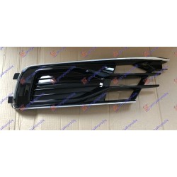 Grilë në parakolpin e përparmë (ngjyrë e zezë exclusive) me shirit kromi për AUDI A6 14-18 - OEM: 4G0807647T94 Grilë në parakolpin e përparmë (ngjyrë e zezë exclusive) me shirit kromi për AUDI A6 14-18 - OEM: 4G0807647T94