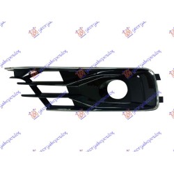Grilë në parakolpin e përparmë (me hapje për drita të mjegullës) (ngjyrë e zezë exclusive) për AUDI A6 14-18 - OEM: 4G0807682AE Grilë në parakolpin e përparmë (me hapje për drita të mjegullës) (ngjyrë e zezë exclusive) për AUDI A6 14-18 - OEM: 4G0807682AE