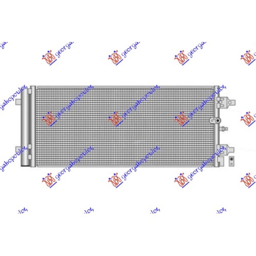 Radiator i kondicionerit 4.0 TFSI benzinë (marsh automatik) (676x293x16) për AUDI A6 14-18 - OEM: 4G0260403F
