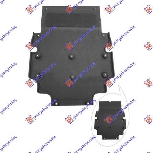 Mbrojtje/kapak nën motor (plastik) për AUDI A6 18- - OEM: 4K0863821H