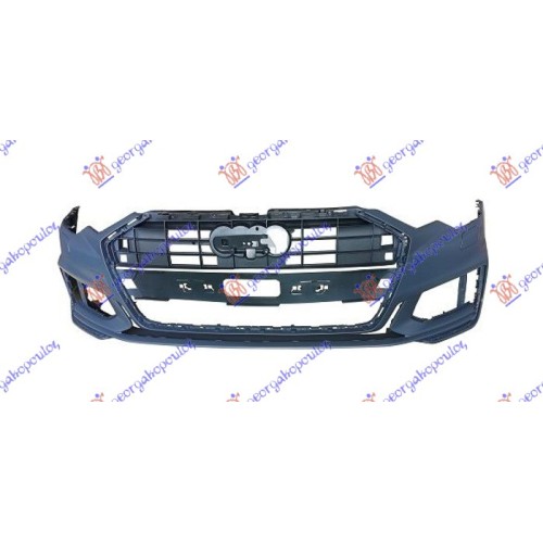 Parakolpi i përparmë (gati për ngjyrosje) (me hapje për spërkatëse) (s line) për AUDI A6 18- - OEM: 4K0807065BGRU