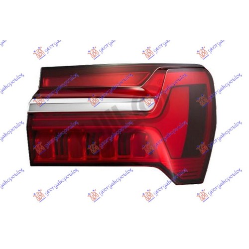 Dritë stop e jashtme LED (me shirit krom) (ULO) për AUDI A6 18- - OEM: 4K5945070