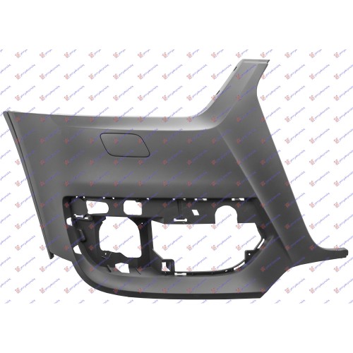 Parakolpi i përparmë (me hapje për spërkatëse + me/pa sensorë) (europian) për AUDI Q3 11-14 - OEM: 8U0807066