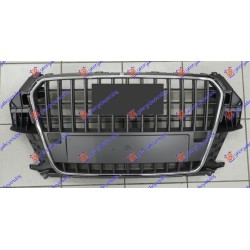 Maskë pvc/grilë gri/e argjendtë (me hapje për sensor parkimi) për AUDI Q3 11-14 - OEM: 8U0853651J1QP