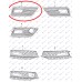 Grilë në parakolpin e përparmë (me hapje për drita të mjegullës) për AUDI A4 11-15 - OEM: 8K0807682K