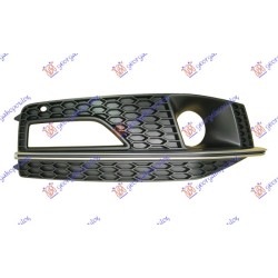 Grilë në parakolpin e përparmë (me hapje për drita të mjegullës) (s4) + me tempomat për AUDI A4 11-15 - OEM: 8K0807682Q01C Grilë në parakolpin e përparmë (me hapje për drita të mjegullës) (s4) + me tempomat për AUDI A4 11-15 - OEM: 8K0807682Q01C
