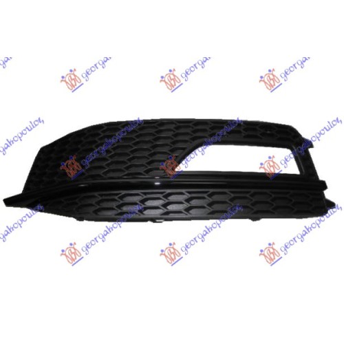 Grilë në parakolpin e përparmë (me hapje për drita të mjegullës) e zezë (s-line) për AUDI A4 11-15 - OEM: 8K0807681LZDE Grilë në parakolpin e përparmë (me hapje për drita të mjegullës) e zezë (s-line) për AUDI A4 11-15 - OEM: 8K0807681LZDE
