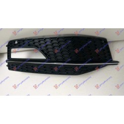 Grilë në parakolpin e përparmë (me hapje për drita të mjegullës) me shirit kromi (s-line) për AUDI A4 11-15 - OEM: 8K0807682M 01C Grilë në parakolpin e përparmë (me hapje për drita të mjegullës) me shirit kromi (s-line) për AUDI A4 11-15 - OEM: 8K0807682M 01C