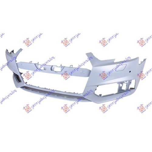 Parakolpi i përparmë (gati për ngjyrosje) (me hapje për sensorë + spërkatëse) (s-line/s4) për AUDI A4 15-18 - OEM: 8W0807065LGRU