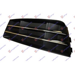Grilë në parakolpin e përparmë (pa hapje për sensor) me shirit kromi për AUDI A4 15-18 - OEM: 8W0807682R Grilë në parakolpin e përparmë (pa hapje për sensor) me shirit kromi për AUDI A4 15-18 - OEM: 8W0807682R