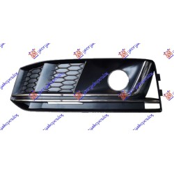 Grilë në parakolpin e përparmë (me hapje për sensor) me shirit kromi (s-line) për AUDI A4 15-18 - OEM: 8W0807681G Grilë në parakolpin e përparmë (me hapje për sensor) me shirit kromi (s-line) për AUDI A4 15-18 - OEM: 8W0807681G