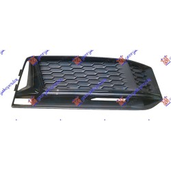 Grilë në parakolpin e përparmë (pa hapje për sensor) me shirit shkëlqim të me ngjyrë të zezë (s-line) për AUDI A4 15-18 - OEM: 8W0807682KRU6 Grilë në parakolpin e përparmë (pa hapje për sensor) me shirit shkëlqim të me ngjyrë të zezë (s-line) për AUDI A4 15-18 - OEM: 8W0807682KRU6