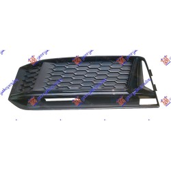 Grilë në parakolpin e përparmë (pa hapje për sensor) me shirit shkëlqim të me ngjyrë të zezë (s-line) për AUDI A4 15-18 - OEM: 8W0807681KRU6 Grilë në parakolpin e përparmë (pa hapje për sensor) me shirit shkëlqim të me ngjyrë të zezë (s-line) për AUDI A4 15-18 - OEM: 8W0807681KRU6