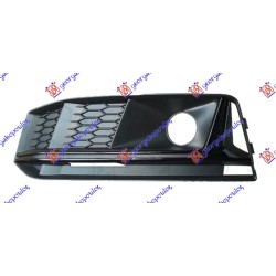 Grilë në parakolpin e përparmë (me hapje për sensor) Shirit me shkëlqim të me ngjyrë të zezë (s-line) për AUDI A4 15-18 - OEM: 8W0807681LRU6 Grilë në parakolpin e përparmë (me hapje për sensor) Shirit me shkëlqim të me ngjyrë të zezë (s-line) për AUDI A4 15-18 - OEM: 8W0807681LRU6