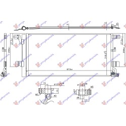 Radiator i kondicionerit 1.4 TFSI/S4/RS4 benzinë 2.0/3.0 TDi dizel (673x318x12) për AUDI A4 15-18 - OEM: 8W0816421 Radiator i kondicionerit 1.4 TFSI/S4/RS4 benzinë 2.0/3.0 TDi dizel (673x318x12) për AUDI A4 15-18 - OEM: 8W0816421