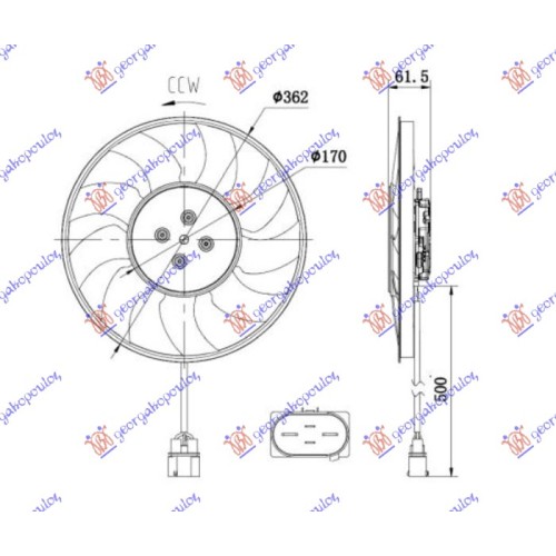 Ventilator (Motor + helikë) 2.0 TFSI benzinë - 3.0-4.0 TDI - 3.0 TDI hibrid dizel (370mm) (400W) (4 pinë) (i majtë) për AUDI A4 15-18 - OEM: 8W0959455A Ventilator (Motor + helikë) 2.0 TFSI benzinë - 3.0-4.0 TDI - 3.0 TDI hibrid dizel (370mm) (400W) (4 pinë) (i majtë) për AUDI A4 15-18 - OEM: 8W0959455A