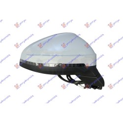 Pasqyrë elektrike me ngrohje (gati për ngjyrosje) (me drita pulsuese) 8 pinë (А cilësi) (xham i lakuar) për AUDI A4 18-19 - OEM: 8W0857536D