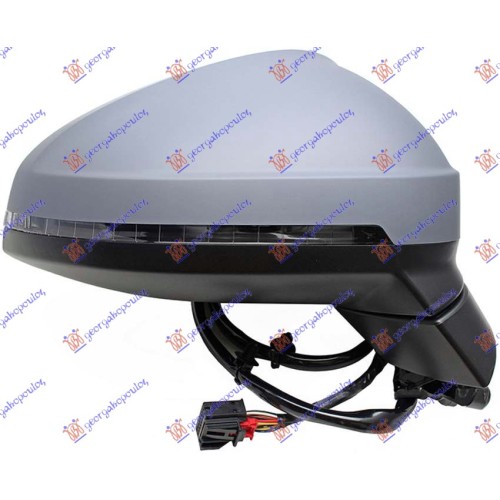 Pasqyrë elektrike me ngrohje (gati për ngjyrosje) (me drita pulsuese) 8 pinë (xham asferik) për AUDI A4 18-19 - OEM: 8W1857410N Pasqyrë elektrike me ngrohje (gati për ngjyrosje) (me drita pulsuese) 8 pinë (xham asferik) për AUDI A4 18-19 - OEM: 8W1857410N