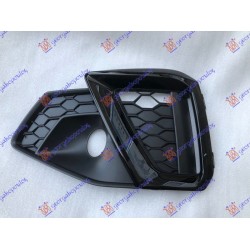 Grilë në parakolpin e përparmë Shirit me shkëlqim të me ngjyrë të zezë (s-line) për AUDI A4 19- - OEM: 8W0807681AM Grilë në parakolpin e përparmë Shirit me shkëlqim të me ngjyrë të zezë (s-line) për AUDI A4 19- - OEM: 8W0807681AM