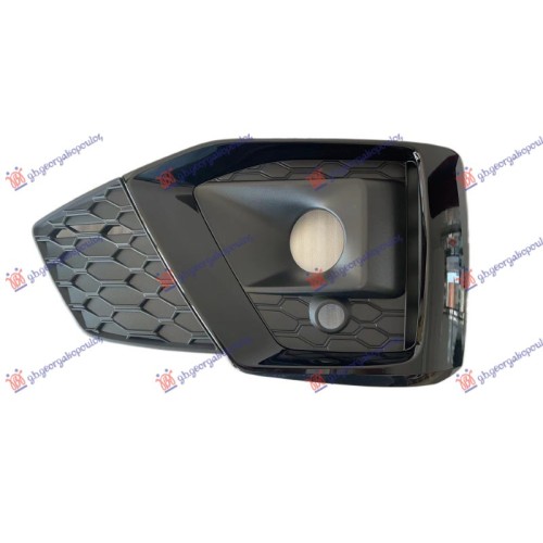 Grilë në parakolpin e përparmë me shirit me ngjyrë të zezë (me hapje për drita të mjegullës) (s-line) (me hapje për sensor parkimi) për AUDI A5 19- - OEM: 8W6807681TT94 Grilë në parakolpin e përparmë me shirit me ngjyrë të zezë (me hapje për drita të mjegullës) (s-line) (me hapje për sensor parkimi) për AUDI A5 19- - OEM: 8W6807681TT94