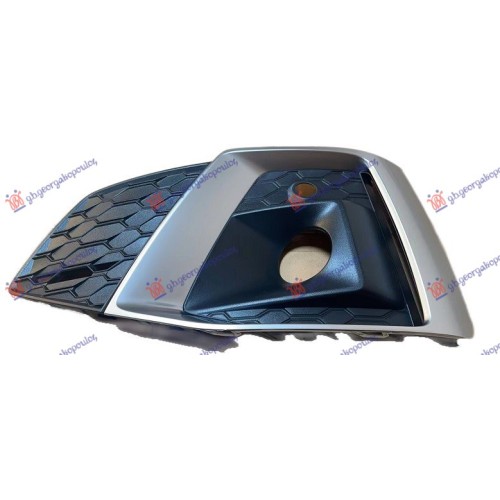 Grilë në parakolpin e përparmë me shirit kromi (me hapje për drita të mjegullës) (s-line) (me hapje për sensor parkimi) për AUDI A5 19- - OEM: 8W6807681T3Q7 Grilë në parakolpin e përparmë me shirit kromi (me hapje për drita të mjegullës) (s-line) (me hapje për sensor parkimi) për AUDI A5 19- - OEM: 8W6807681T3Q7
